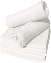 Load image into Gallery viewer, Muslin Squares Baby Nappy White (Pack of 10)