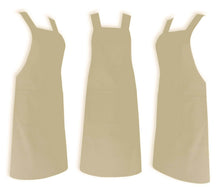 Load image into Gallery viewer, Professional Chef Double Pocket Aprons 100% Cotton Beige
