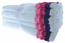 Load image into Gallery viewer, Decorative 100% Cotton Bale Towels Sets - Pack of 6 QCS