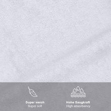 Load image into Gallery viewer, 3 Piece 600 GSM Greek Key Embroidered Towel Bale Set with Gift Ribbon