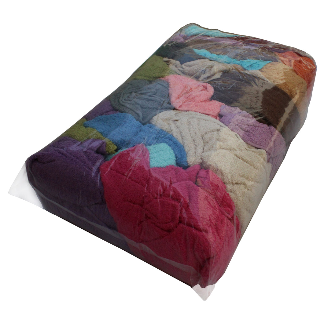 Cleaning Rags - Terry Towelling - Coloured (10Kg Pack)