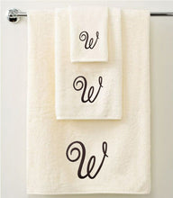 Load image into Gallery viewer, Personalised Towel Gift Set - Brown - Set of 3 QCS
