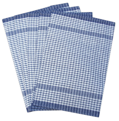 Rice Weave Tea Towel - Blue Colour - Pack of 10 QCS