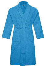 Load image into Gallery viewer, Men &amp; Women 100% Cotton Terry Towelling Shawl Collar Bathrobe Dressing Gown
