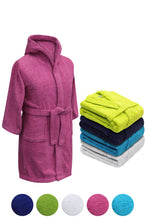 Load image into Gallery viewer, Terry Towelling Hooded Collar Bath Robe One Size
