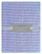 Load image into Gallery viewer, 100% Cotton Baby Cellular Soft Blanket for Crib Cot Prams Moses Basket 60x90cm