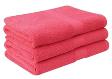 Load image into Gallery viewer, Deluxe 3 Piece 100% Supersoft Cotton Heavy Quality Bath Towels 580 Gsm QCS