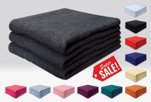 Load image into Gallery viewer, Deluxe 3 Piece 100% Cotton Honeycomb Weave Bath Towels 71cm X 140cm QCS