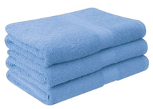 Load image into Gallery viewer, Deluxe 3 Piece 100% Supersoft Cotton Heavy Quality Bath Towels 580 Gsm QCS