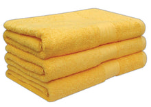 Load image into Gallery viewer, Deluxe 3 Piece 100% Supersoft Cotton Heavy Quality Bath Towels 580 Gsm QCS