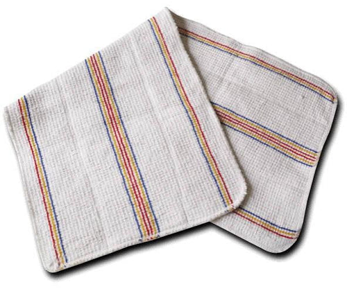 Double Thickness White Oven Cloth 34x76cm (Pack 5) QCS