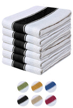 Load image into Gallery viewer, Striped Waffle Tea Towels (Pack of 3)