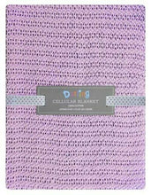 Load image into Gallery viewer, 100% Cotton Baby Cellular Soft Blanket for Crib Cot Prams Moses Basket 60x90cm