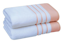 Load image into Gallery viewer, 2 x Ultra Soft Bale Towel Set 100% Zero Twist Cotton Bath Towel 600 GSM