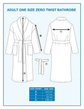 Load image into Gallery viewer, Unisex Terry Bathrobe 100% Zero Twist Cotton Towel Shawl Collar White SPA Gown QCS
