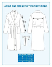 Load image into Gallery viewer, Unisex Terry Bathrobe 100% Zero Twist Cotton Towel Shawl Collar White SPA Gown QCS