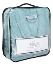 Load image into Gallery viewer, Unisex Terry Bathrobe 100% Zero Twist Cotton Towel Shawl Collar White SPA Gown QCS