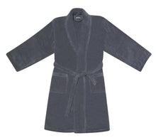 Load image into Gallery viewer, Unisex Terry Bathrobe 100% Zero Twist Cotton Towel Shawl Collar White SPA Gown QCS