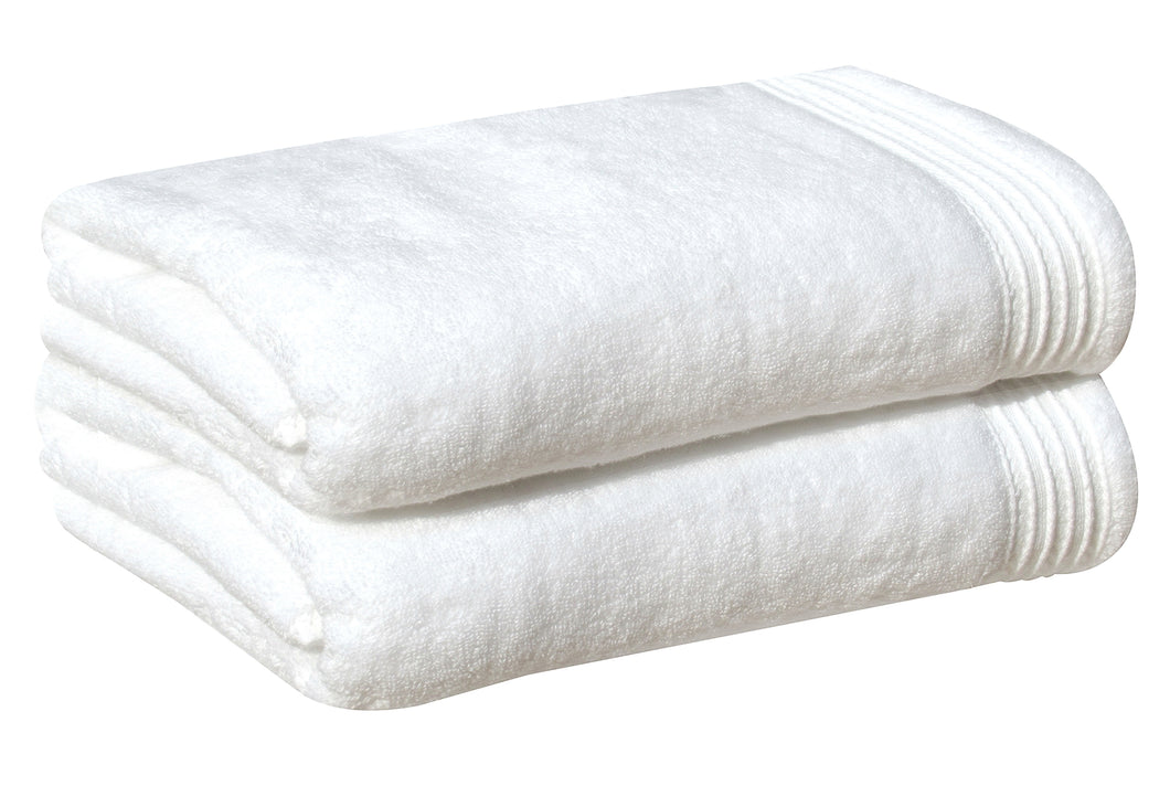 2 x Ultra Soft Towel Set 100% Zero Twist Cotton Bath Towel 600 GSM