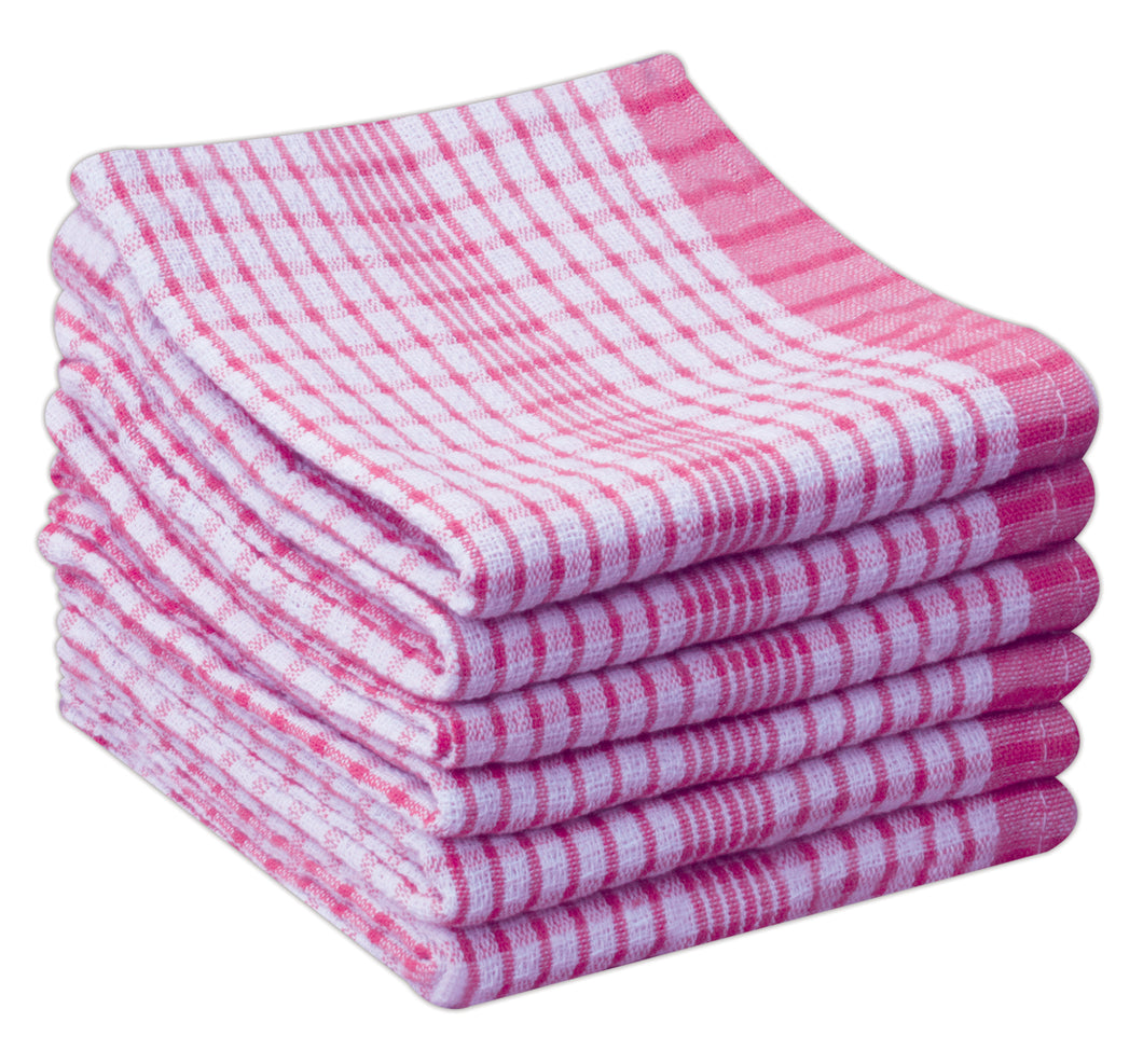 Wonder Dry Tea Towel Pink (Pack of 10)