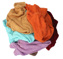 Load image into Gallery viewer, Cleaning Rags - Terry Towelling - Coloured (10Kg Pack)
