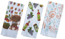 Load image into Gallery viewer, Tea Towels Terry Cotton Kitchen Dish Cloth Cleaning Drying Pack of 3
