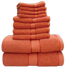 Load image into Gallery viewer, Deluxe 6 Piece Bath Towels Set - 2 Bath, 2 Hand, 2 Face Cloth QCS
