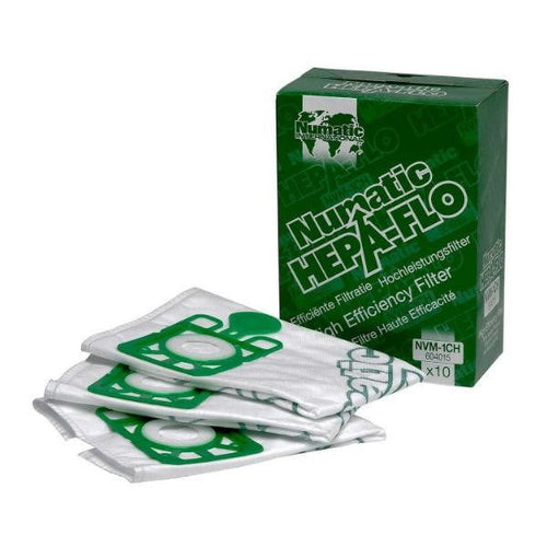 Numatic Hepa-Flo Vacuum Cleaner Filter Bags (Pack 10) QCS
