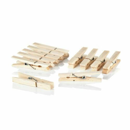Wooden Clothes Pegs Rust Resistant - 36 Pack QCS