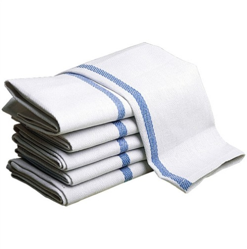 Catering Tea Towels Pack of 10 Kitchen Restaurant Bar Glass Cloths Cotton Rich