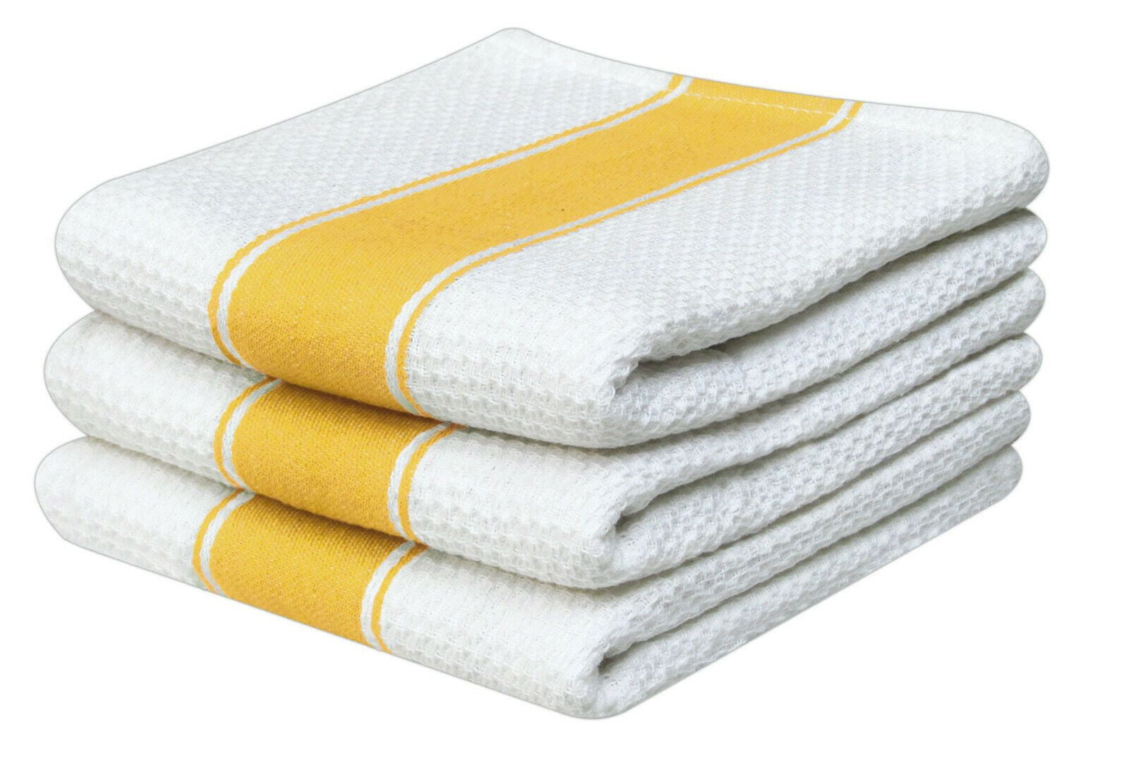 Kitchen Hand Towels ACCENTHOME Waffle Kitchen Towels Set Of 4 100% Burkina Dish Towels For Drying Dishes